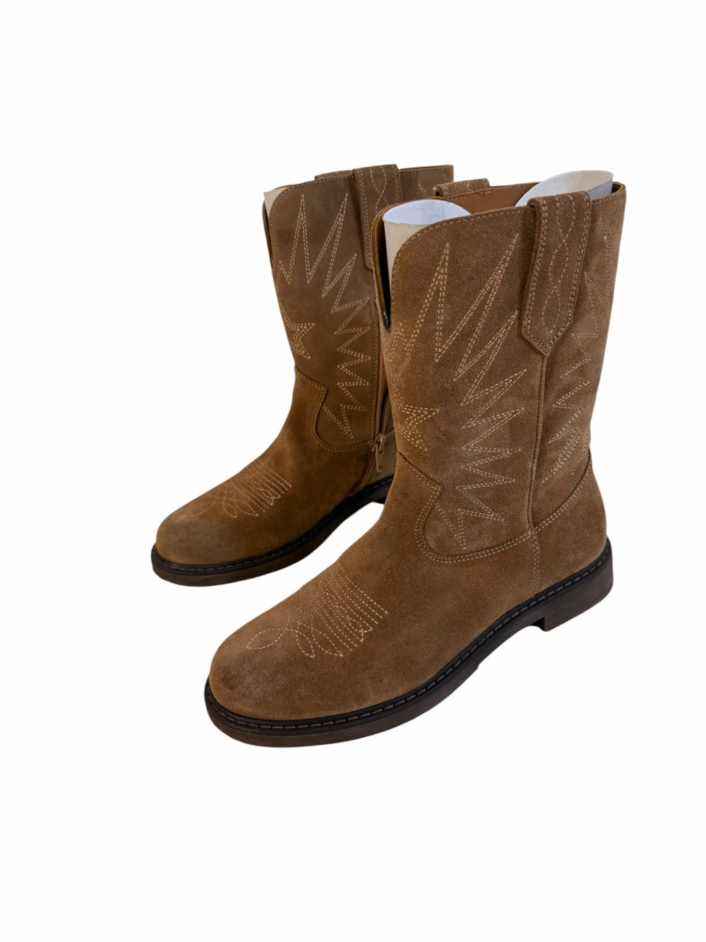 NEW Golden Goose Brown Suede Western Boots